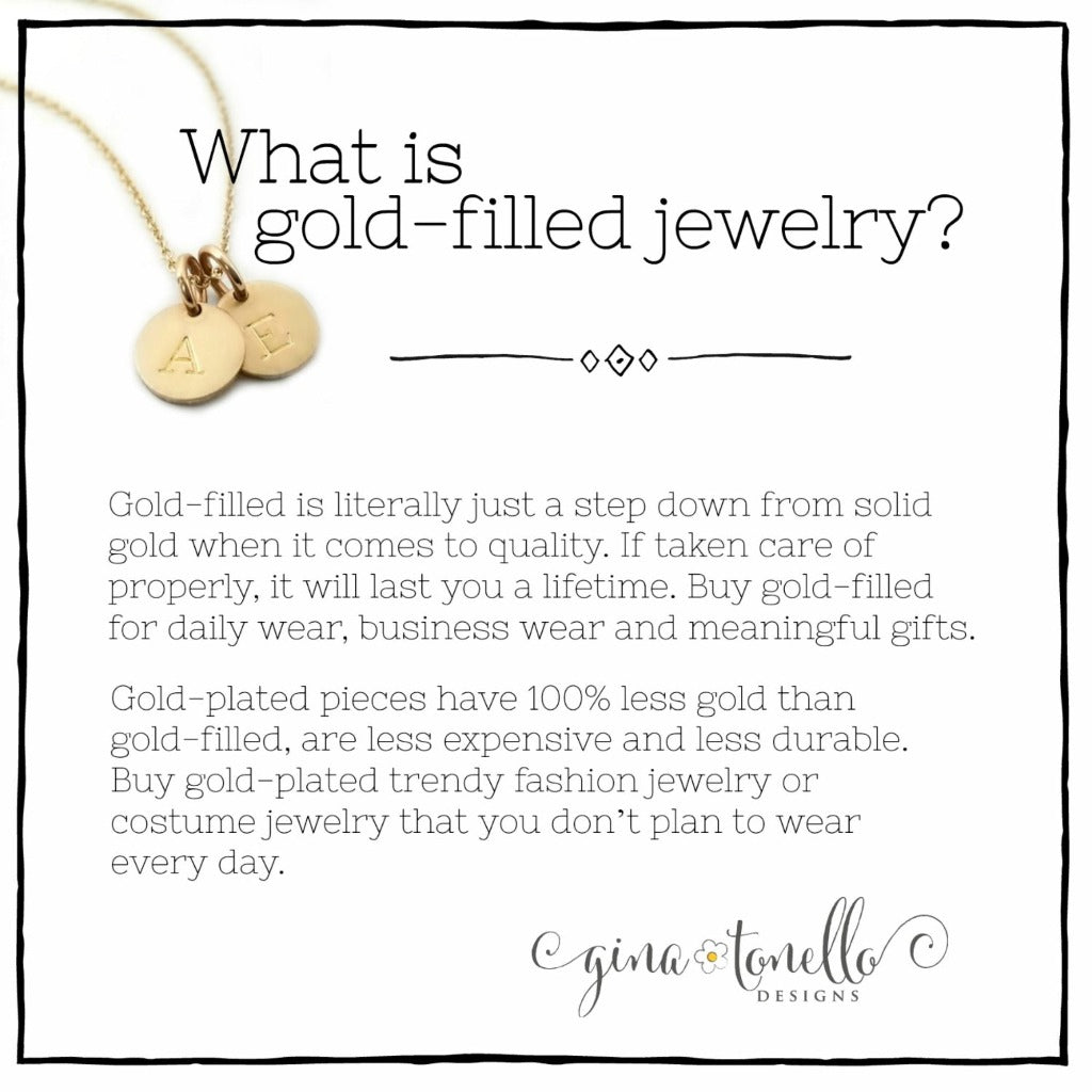 Gold Filled Personalized Charm Bracelet Gold Filled Medical Alert